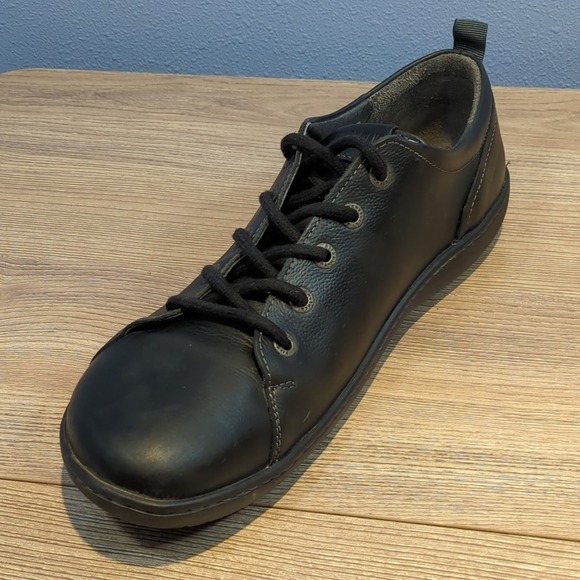 Birkenstock Islay Black Comfort Leather Sneakers EU 42 US 11 W 9 M New Insoles - Picture 3 of 9